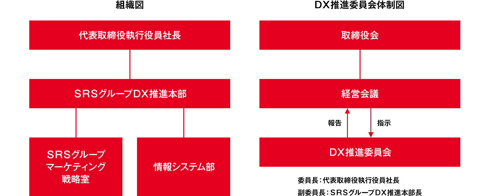 DX推進体制図